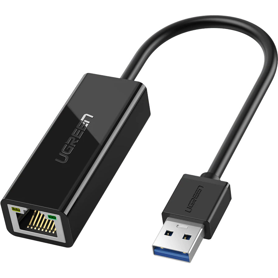 Sieťová karta UGREEN CR111, RJ45, USB 3.0, Čierna