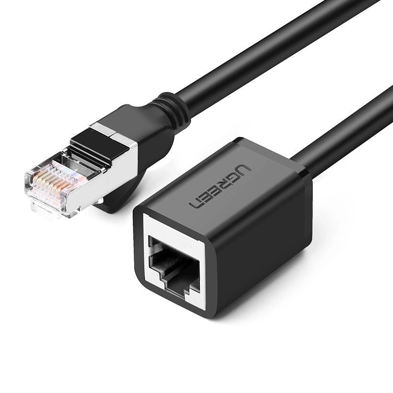 Predlžovací sieťový kábel UGREEN NW112, RJ45 - RJ45, 1m, čierny