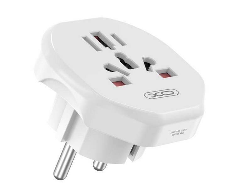 Sieťový adaptér XO Design WL23 US / UK / AU / AU / FI / CN - Európa, biely