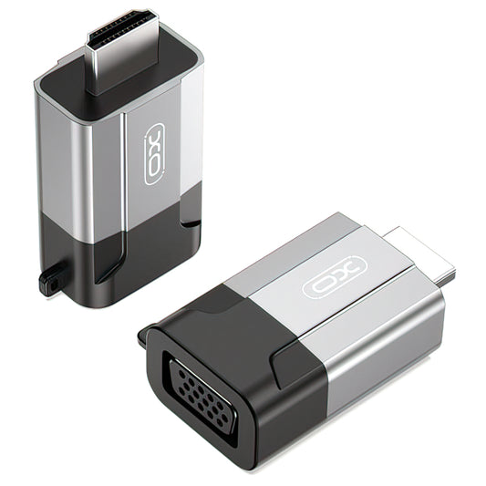 Videoadaptér XO Design GB014, HDMI - VGA, sivý