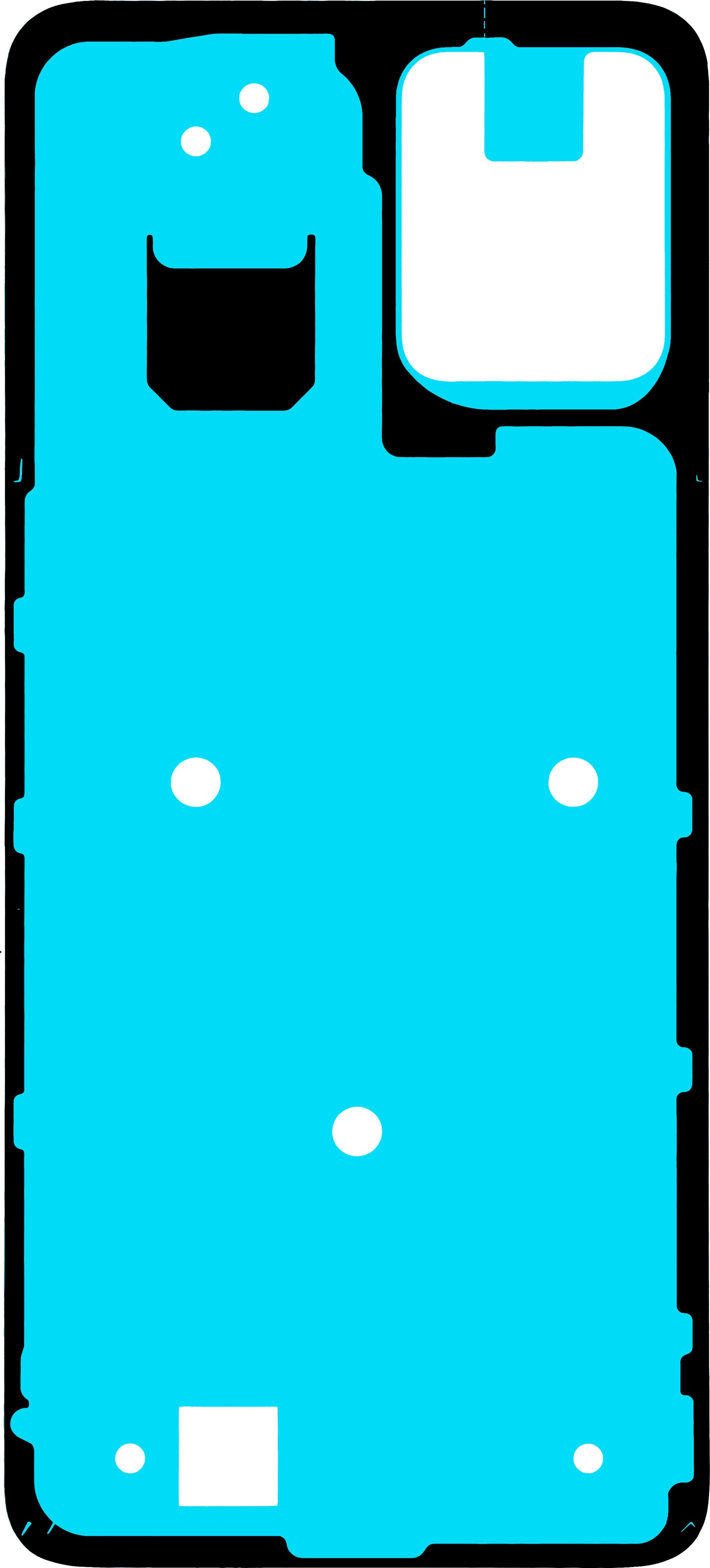 Motorola Moto G23 Battery Cover Adhesive, Service Pack 5D78C22491