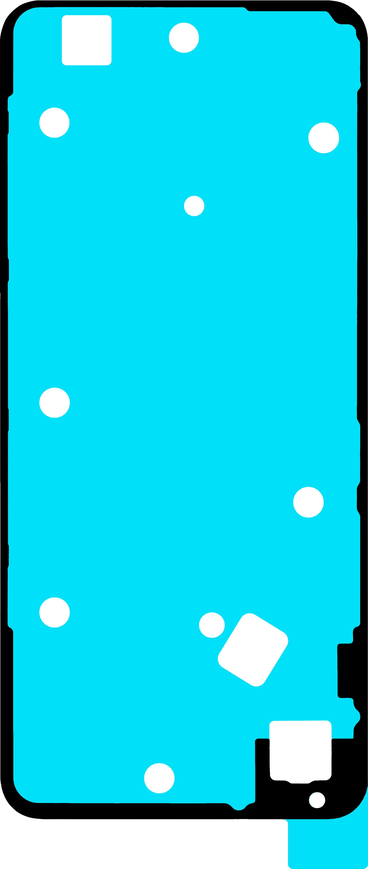 Battery Cover Adhesive Realme C71, Service Pack 612717000735