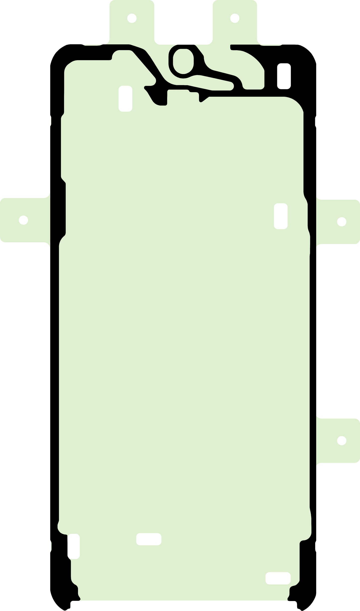 Lepidlo na displej Samsung Galaxy S24+ S926, Service Pack GH81-24780A
