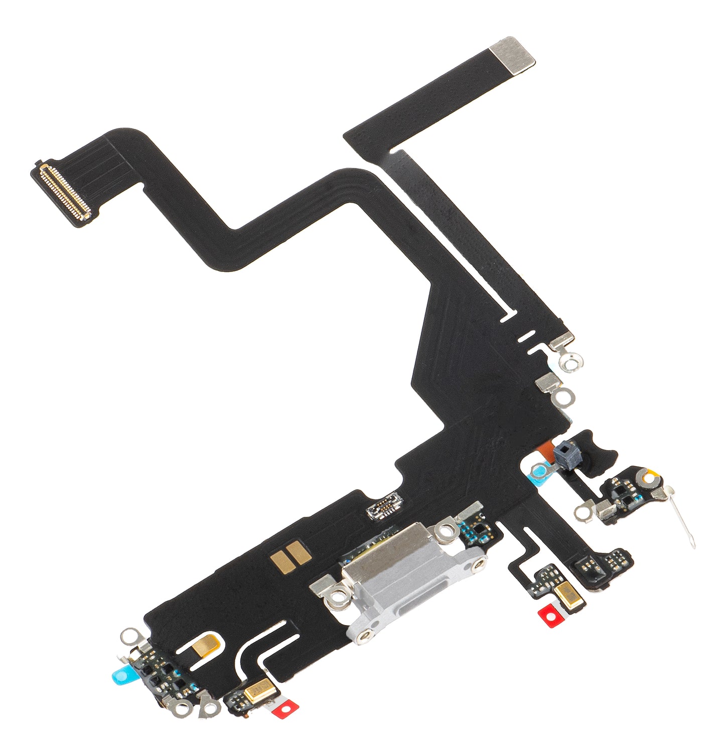 Pás s nabíjacím konektorom - mikrofón Apple iPhone 14 Pro, strieborný