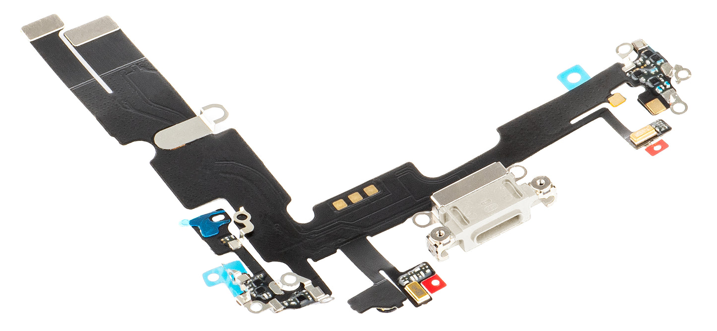 Pásik s nabíjacím konektorom - mikrofón Apple iPhone 14 Plus, strieborný