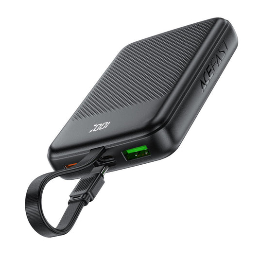 Externá batéria Acefast M13, 10000mAh, 22.5W, QC + PD, 1 x USB-A - 2 x USB-C, Čierna