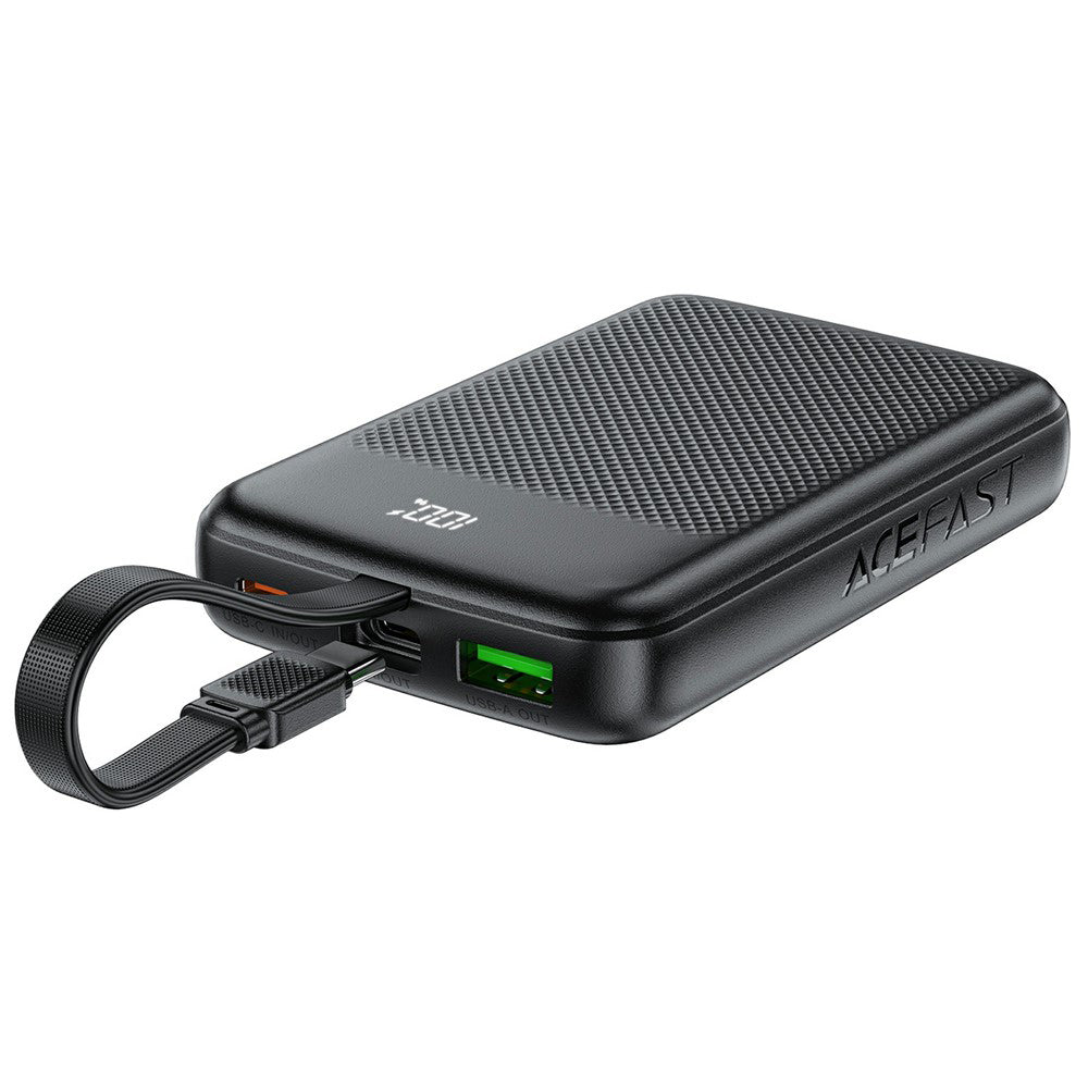 Externá batéria Acefast M13, 10000mAh, 22.5W, QC + PD, 1 x USB-A - 2 x USB-C, Čierna