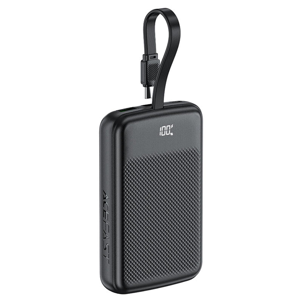 Externá batéria Acefast M13, 10000mAh, 22.5W, QC + PD, 1 x USB-A - 2 x USB-C, Čierna