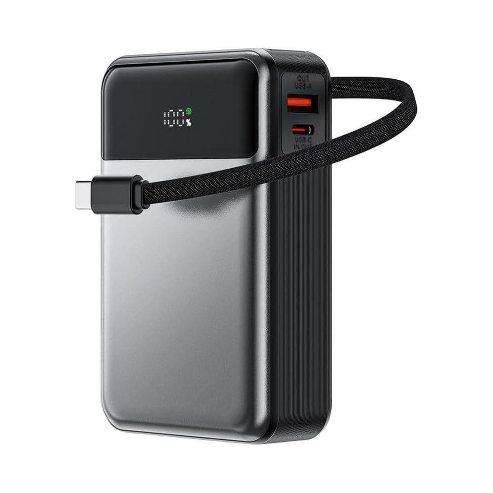 Externá batéria Acefast M21, 20000mAh, 65W, QC + PD, 1 x USB-A - 2 x USB-C, Čierna