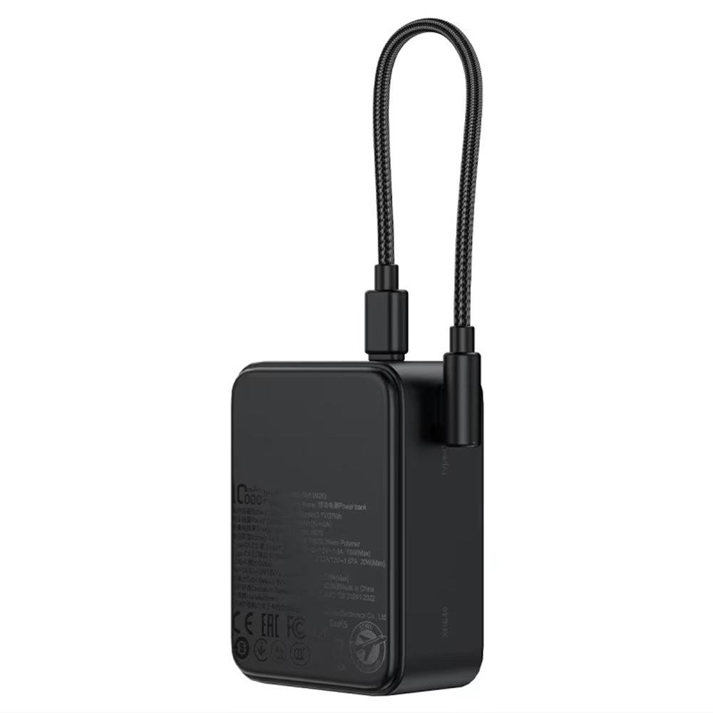 Externá batéria Acefast M28, 10000mAh, 22.5W, QC + PD, 1 x USB-A - 2 x USB-C, Čierna