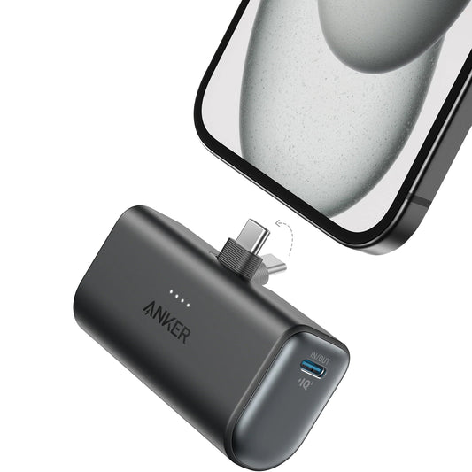 Externá batéria Anker Nano, 5000mAh, 22.5W, PD, 2 x USB-C, Čierna A1653H11
