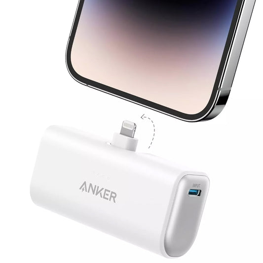 Externá batéria Anker Nano, 5000mAh, 12W, 1 x Lightning, Biela A1645G21