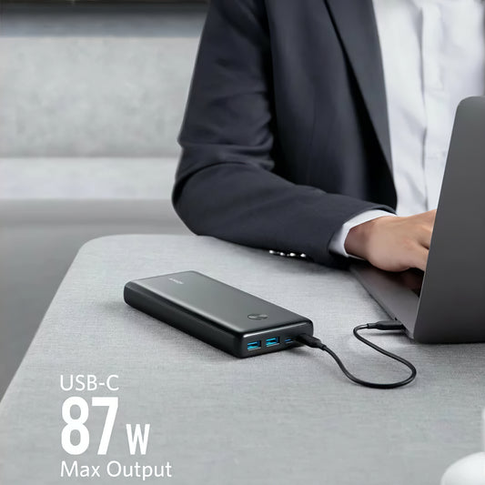 Externá batéria Anker PowerCore III Elite, 25600 mAh, 87 W, QC + PD, 2 x USB-A - 2 x USB-C, čierna A1291H11