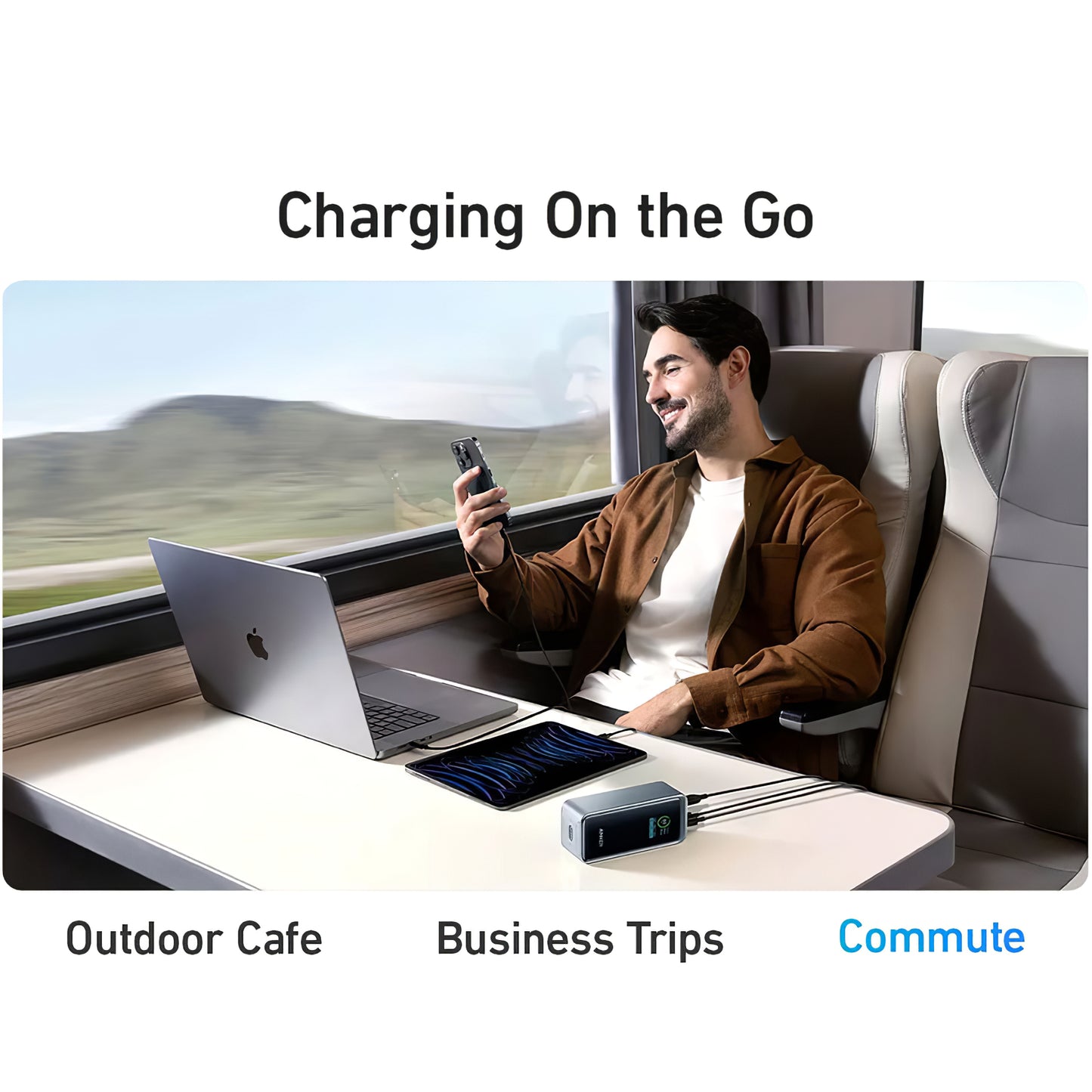 Externá batéria Anker Prime, 20000 mAh, 200 W, QC + PD, 1 x USB-A - 2 x USB-C, čierna A1336011