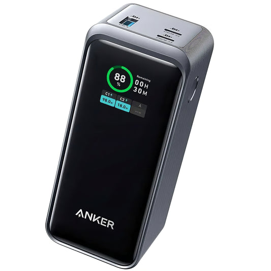 Externá batéria Anker Prime, 20000 mAh, 200 W, QC + PD, 1 x USB-A - 2 x USB-C, čierna A1336011