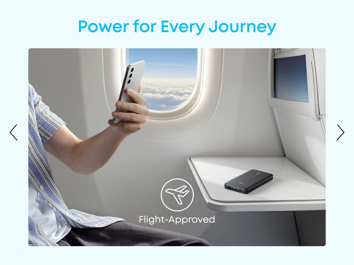 Externá batéria Anker Zolo, 10000mAh, 22.5W, QC + PD, 1 x USB-A - 2 x USB-C, Biela A110DH21