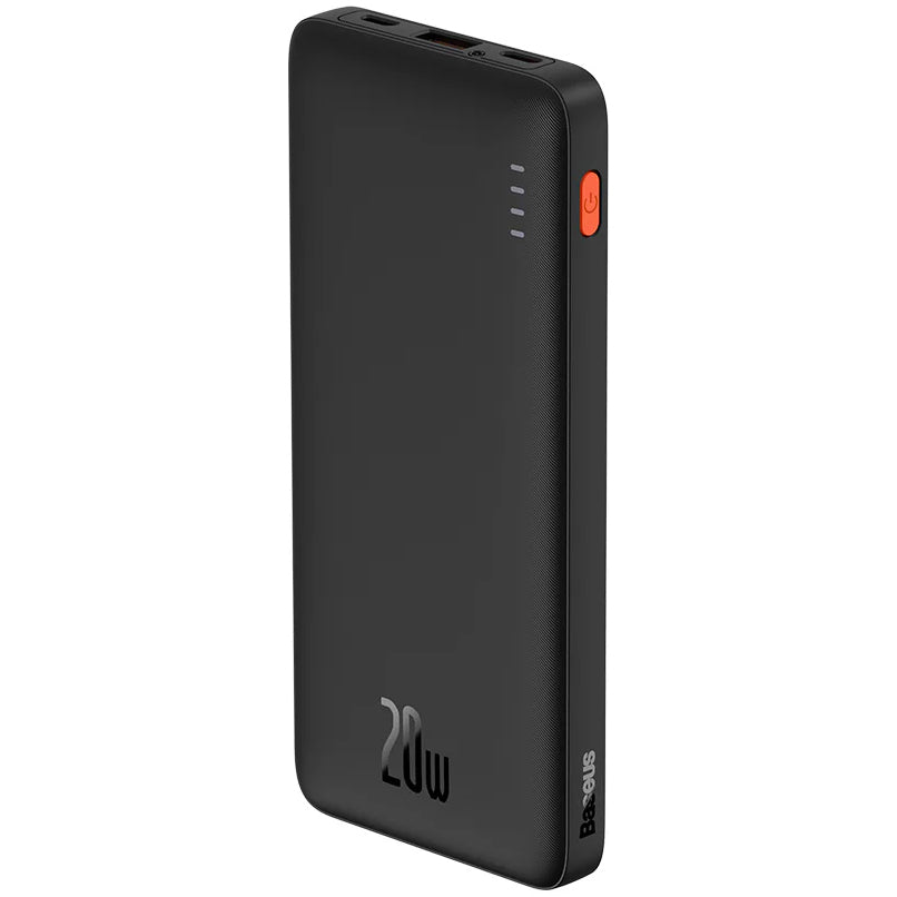 Externá batéria Baseus Airpow, 10000mAh, 20W, QC + PD, 1 x USB-A - 1 x USB-C, Čierna PPQD090001
