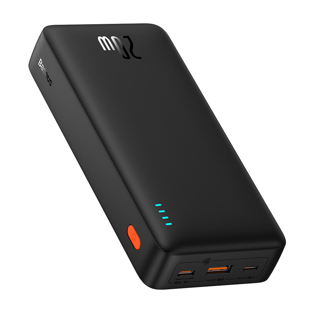 Externá batéria Baseus Airpow, 20000mAh, 20W, QC + PD, 1 x USB-A - 1 x USB-C, Čierna P10022804113-00