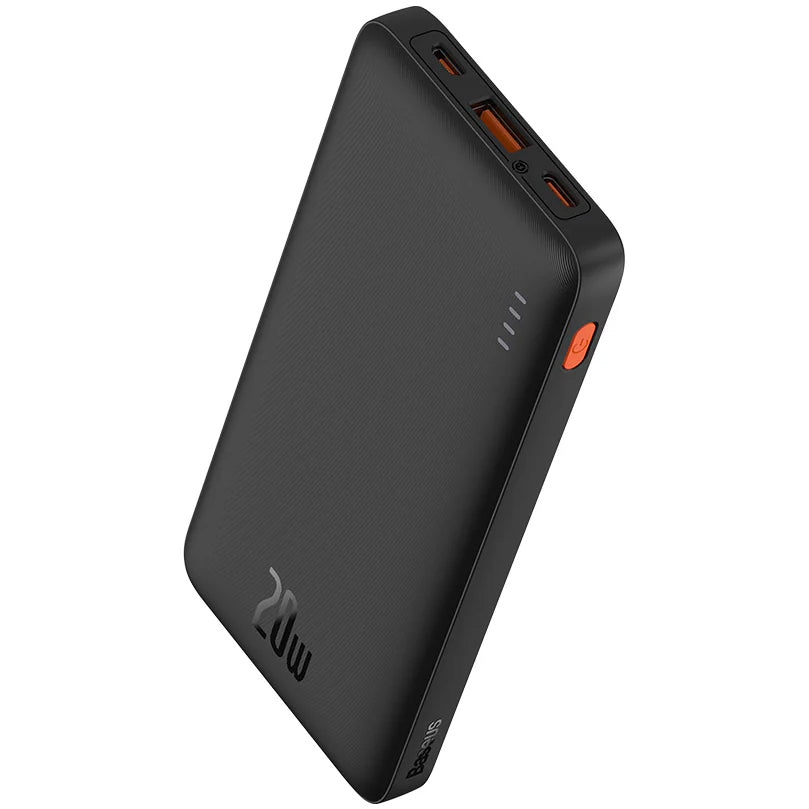 Externá batéria Baseus Airpow, 10000mAh, 20W, QC + PD, 1 x USB-A - 1 x USB-C, Čierna PPQD090001