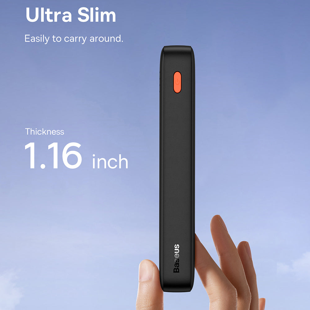 Externá batéria Baseus Airpow, 20000mAh, 20W, QC + PD, 1 x USB-A - 1 x USB-C, Čierna P10022804113-00