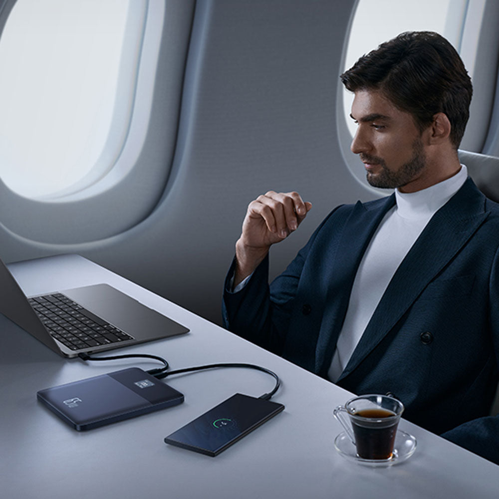 Externá batéria Baseus Blade 2, 12000mAh, 65W, PD, 2 x USB-C, Oranžová P10063801733-00