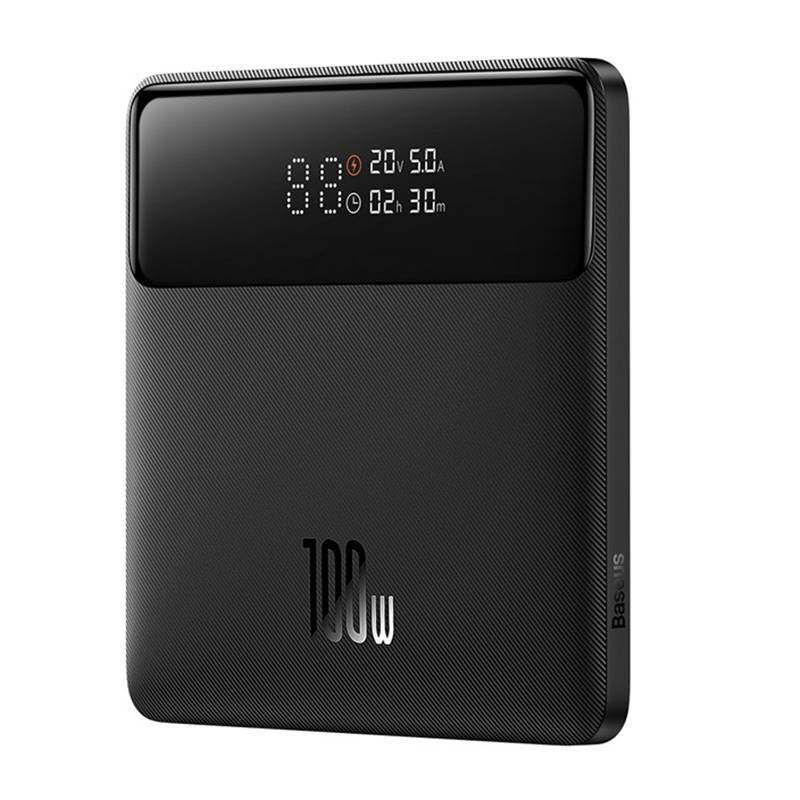 Externá batéria Baseus Blade HD, 20000mAh, 100W, QC + PD, 2 x USB-A - 2 x USB-C, Čierna PPBL000301