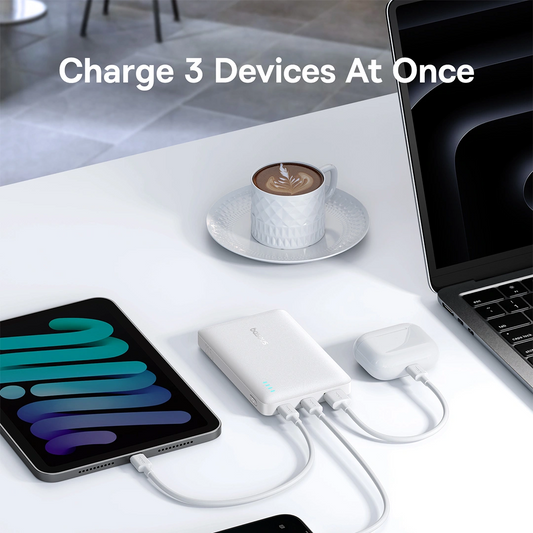 Externá batéria Baseus EnerFill FP21, 10000mAh, 22.5W, QC + PD, 1 x USB-A - 2 x USB-C, Biela P1008210D213-00