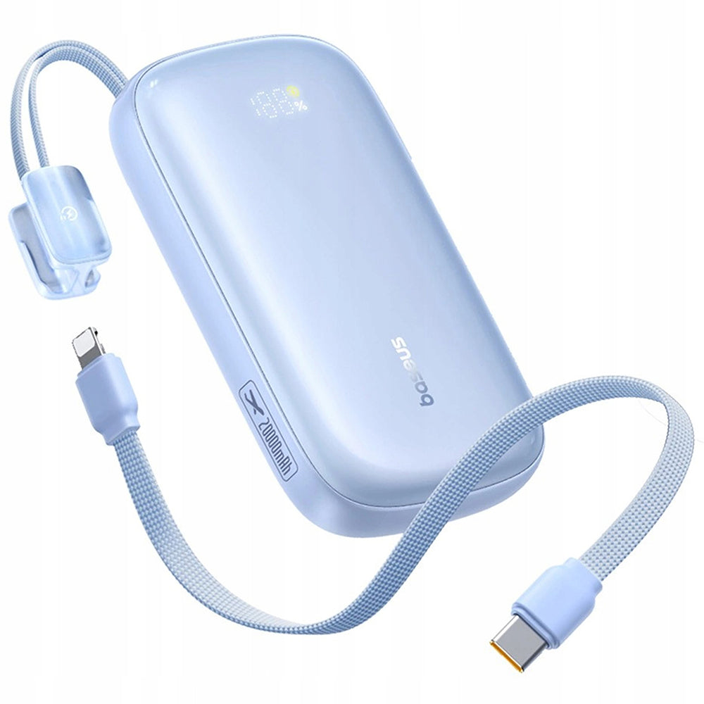 Externá batéria Baseus EnerFill FC21 Qpow 3 Ultra, 10000mAh, 22.5W, QC + PD, 1 x USB-A - 1 x USB-C, Modrá E0027L03