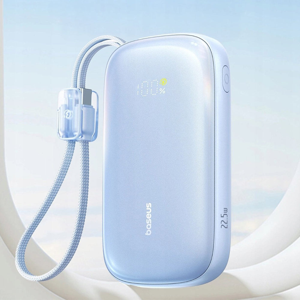 Externá batéria Baseus EnerFill FC21 Qpow 3 Ultra, 10000mAh, 22.5W, QC + PD, 1 x USB-A - 1 x USB-C, Modrá E0027L03