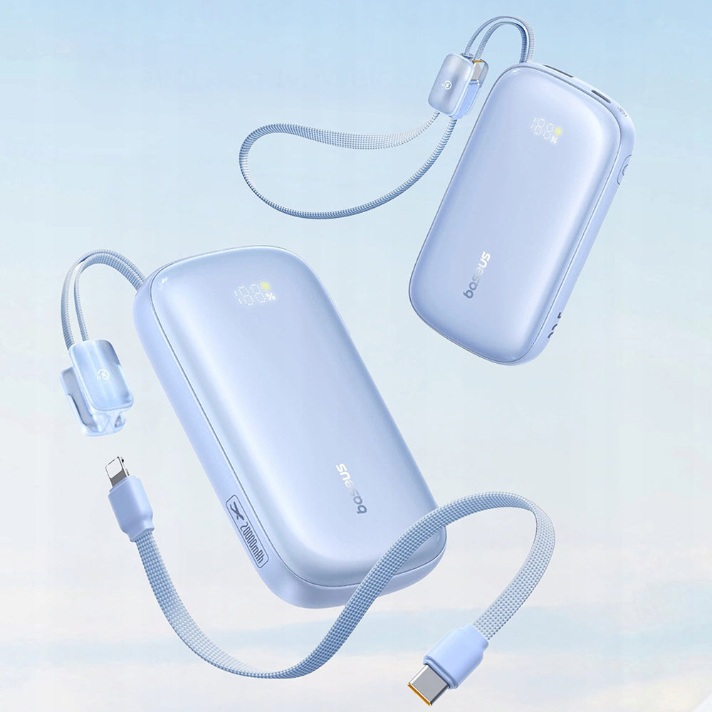 Externá batéria Baseus EnerFill FC21 Qpow 3 Ultra, 10000mAh, 22.5W, QC + PD, 1 x USB-A - 1 x USB-C, Modrá E0027L03
