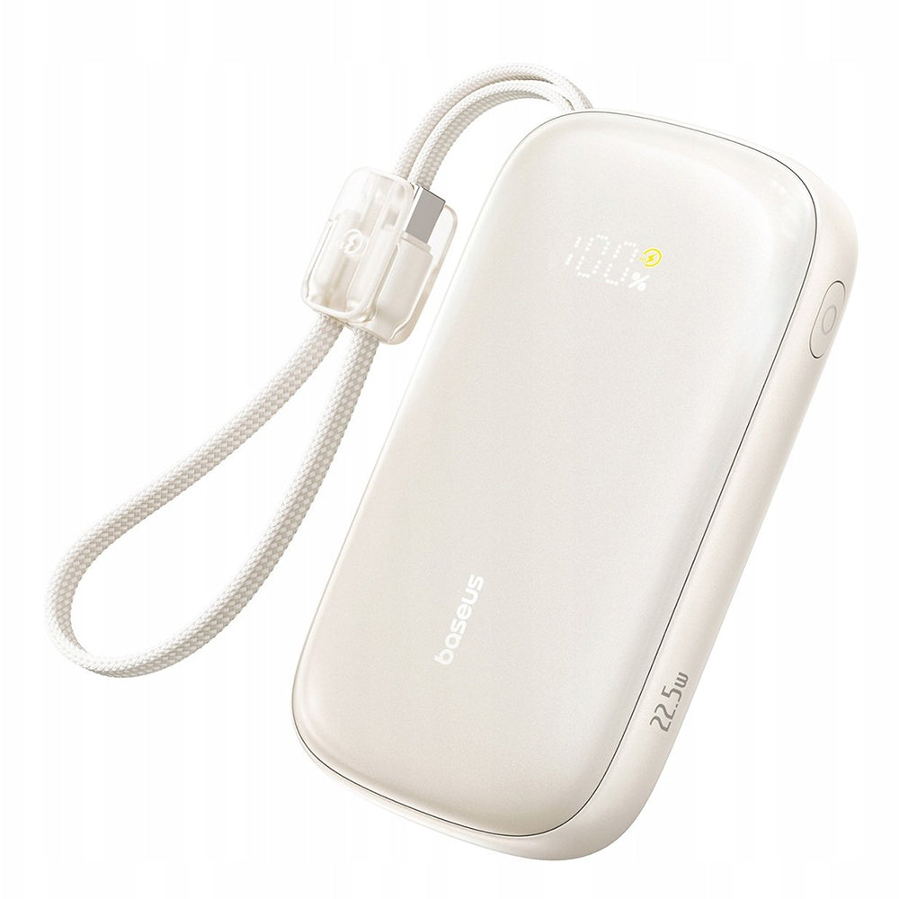 Externá batéria Baseus EnerFill FC21 Qpow 3 Ultra, 10000mAh, 22.5W, QC + PD, 1 x USB-A - 1 x USB-C, Béžová E0027L01