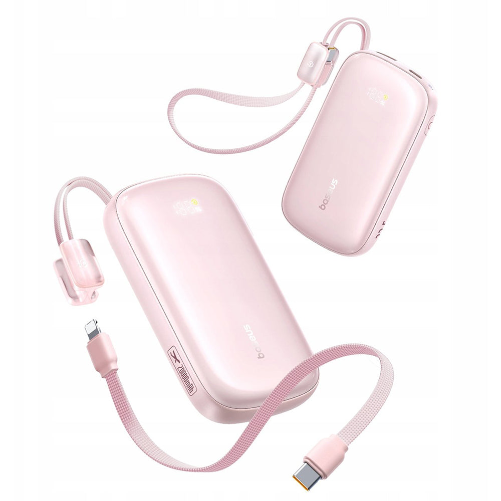Externá batéria Baseus EnerFill FC21 Qpow 3 Ultra, 10000mAh, 22.5W, QC + PD, 1 x USB-A - 1 x USB-C, Ružová E0027L02