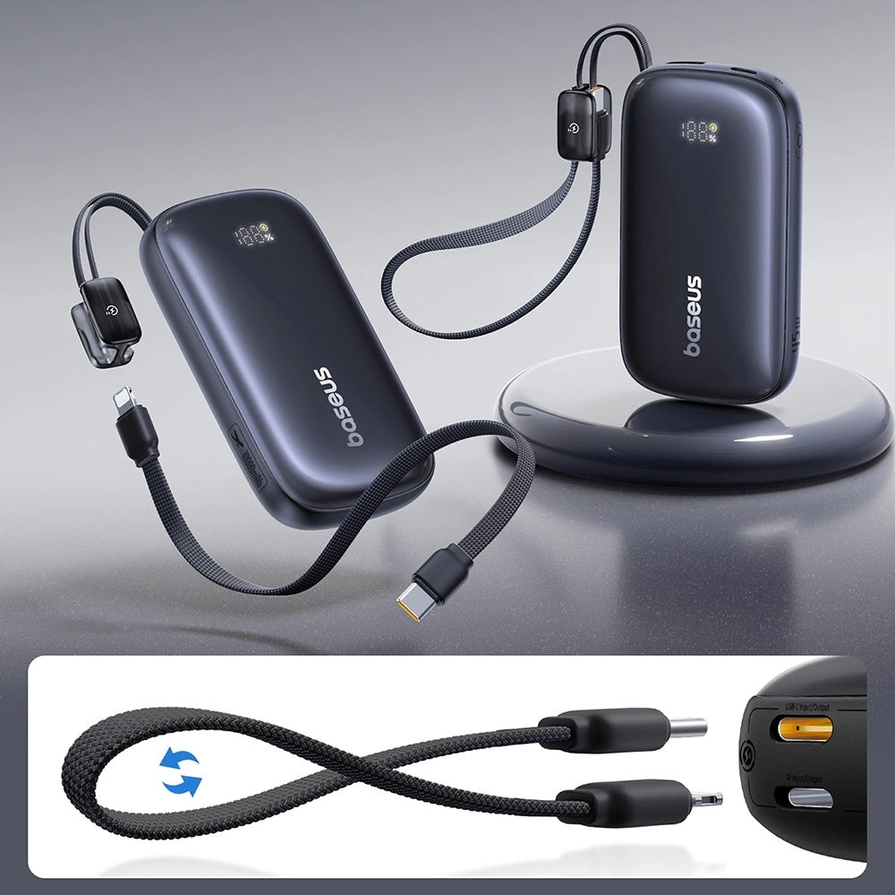 Externá batéria Baseus EnerFill FC21 Qpow 3 Ultra, 10000mAh, 45W, QC + PD, 1 x USB-A - 1 x USB-C, Čierna E0027Q00