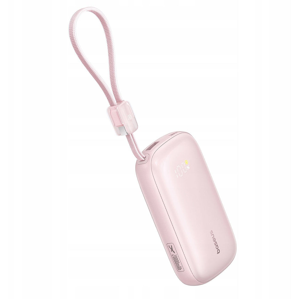 Externá batéria Baseus EnerFill FC21 Qpow 3 Ultra, 10000mAh, 45W, QC + PD, 1 x USB-A - 1 x USB-C, Ružová E0027Q02
