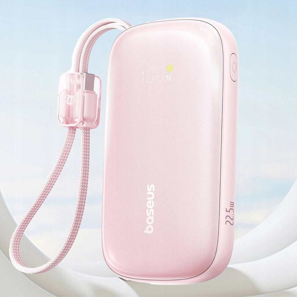 Externá batéria Baseus EnerFill FC21 Qpow 3 Ultra, 10000mAh, 45W, QC + PD, 1 x USB-A - 1 x USB-C, Ružová E0027Q02