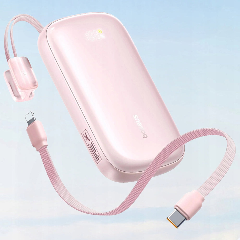 Externá batéria Baseus EnerFill FC21 Qpow 3 Ultra, 10000mAh, 45W, QC + PD, 1 x USB-A - 1 x USB-C, Ružová E0027Q02