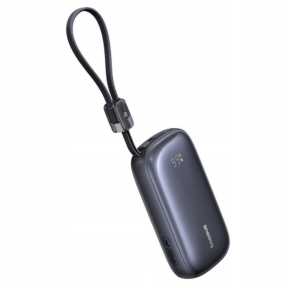Baseus EnerFill FC21 Qpow 3 Ultra External Battery, 20000mAh, 22.5W, QC + PD, 1 x USB-A - 1 x USB-C, Black E0027M00