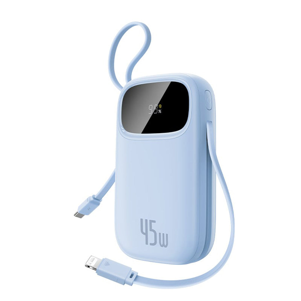 Externá batéria Baseus EnerFill FC31 Qpow 3, 10000mAh, 45W, QC + PD, 1 x Lightning - 1 x USB-A - 2 x USB-C, Modrá E0028C03