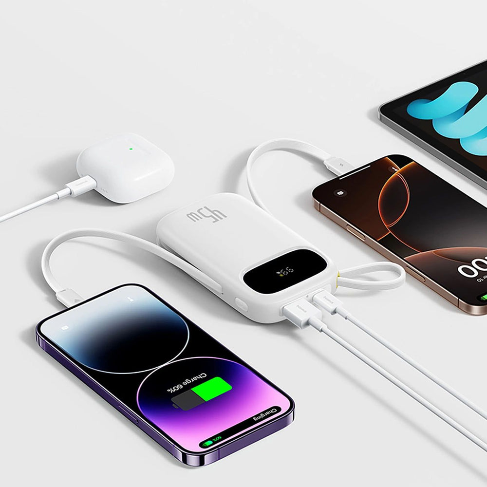 Externá batéria Baseus EnerFill FC31 Qpow 3, 20000mAh, 45W, QC + PD, 1 x Lightning - 1 x USB-A - 2 x USB-C, Modrá E0028D03