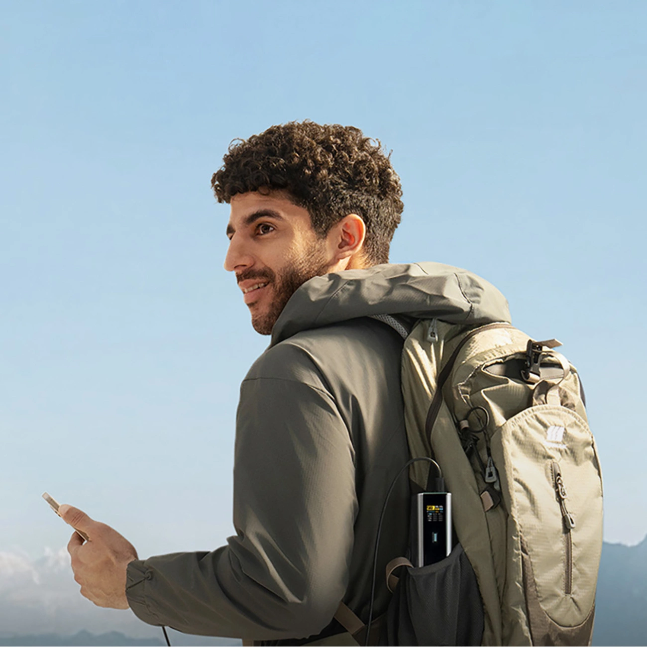 Externá batéria Cuktech, 20000mAh, 210W, QC + PD, 1 x USB-A - 2 x USB-C, Sivá CKPB200UGLGR