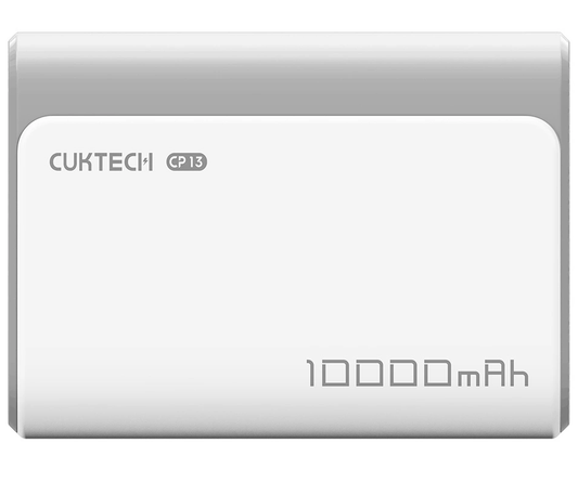 Externá batéria Cuktech CP13, 10000mAh, 30W, QC + PD, 1 x USB-A - 1 x USB-C, Sivá