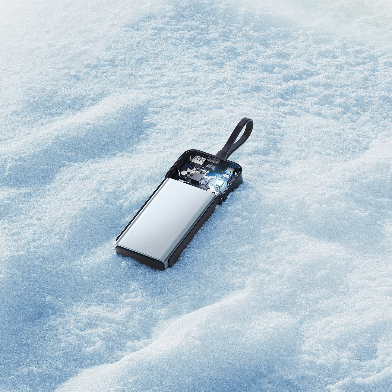 Externá batéria Cuktech LPB200N, 20000mAh, 40W, QC + PD, 1 x USB-A - 2 x USB-C, čierna