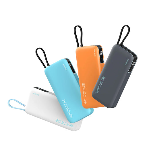 Externá batéria Cuktech LPB200N, 20000mAh, 45W, QC + PD, 1 x USB-A - 2 x USB-C, biela CUKP200NGLLG