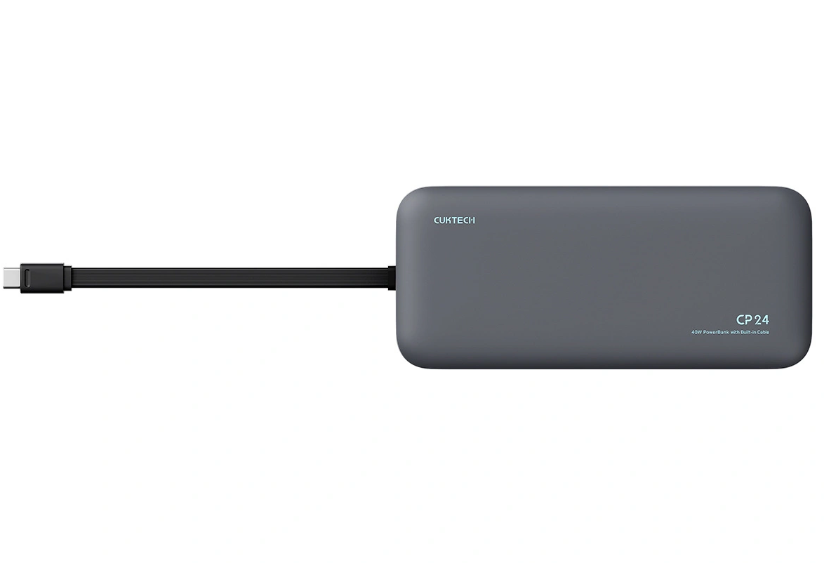 Externá batéria Cuktech LPB200N, 20000mAh, 40W, QC + PD, 1 x USB-A - 2 x USB-C, čierna