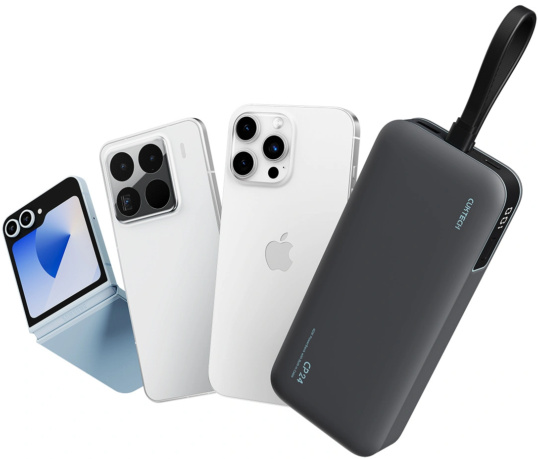 Externá batéria Cuktech LPB200N, 20000mAh, 40W, QC + PD, 1 x USB-A - 2 x USB-C, čierna