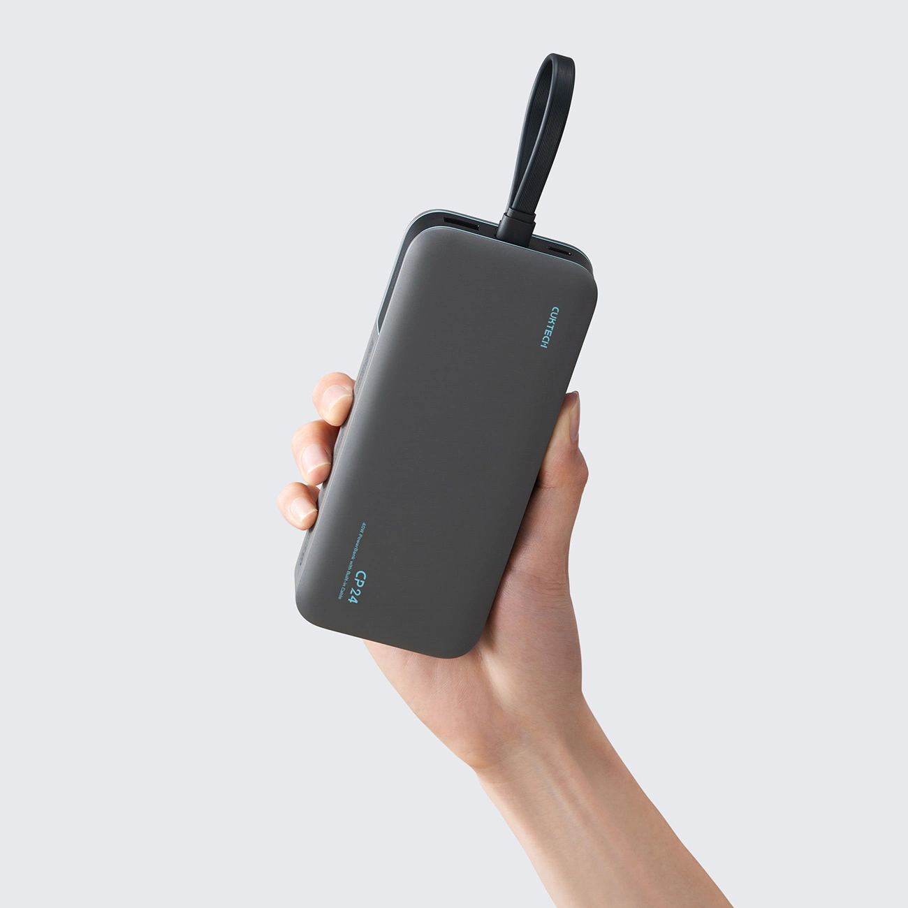 Externá batéria Cuktech LPB200N, 20000mAh, 40W, QC + PD, 1 x USB-A - 2 x USB-C, čierna
