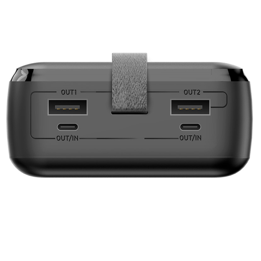 Externá batéria Forever TB-400, 20000mAh, 65W, QC + PD, 2 x USB-A - 2 x USB-C, čierna