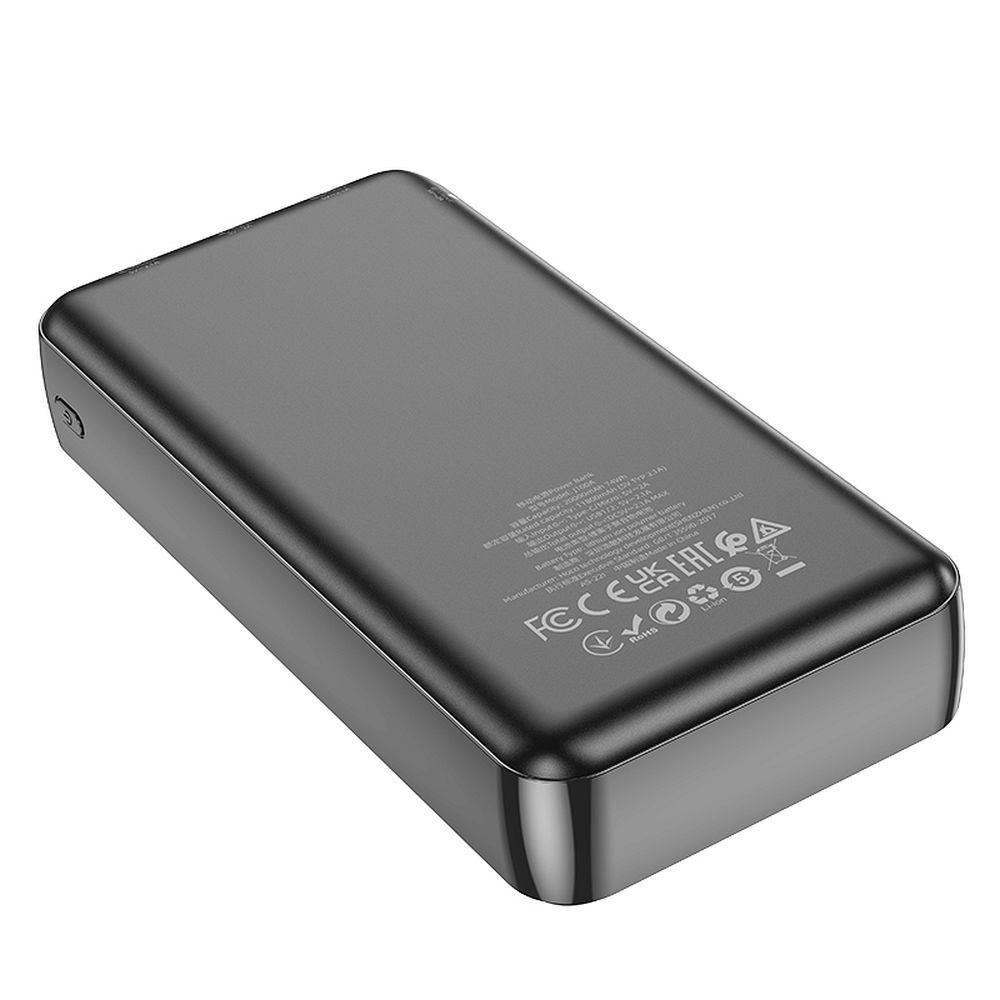 Externá batéria HOCO J100A, 20000mAh, 10W, 2 x USB-A, čierna