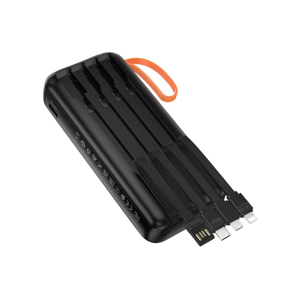 Externá batéria HOCO J151A, 20000mAh, 10W, 1 x Lightning - 1 x microUSB - 1 x USB-A - 1 x USB-C, čierna