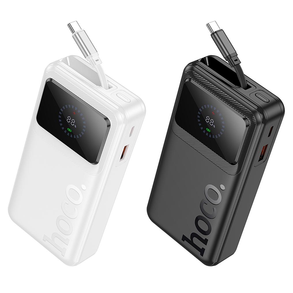 Externá batéria HOCO Q41, 20000 mAh, 22,5 W, QC + PD, 1 × USB-A – 2 × USB-C, biela
